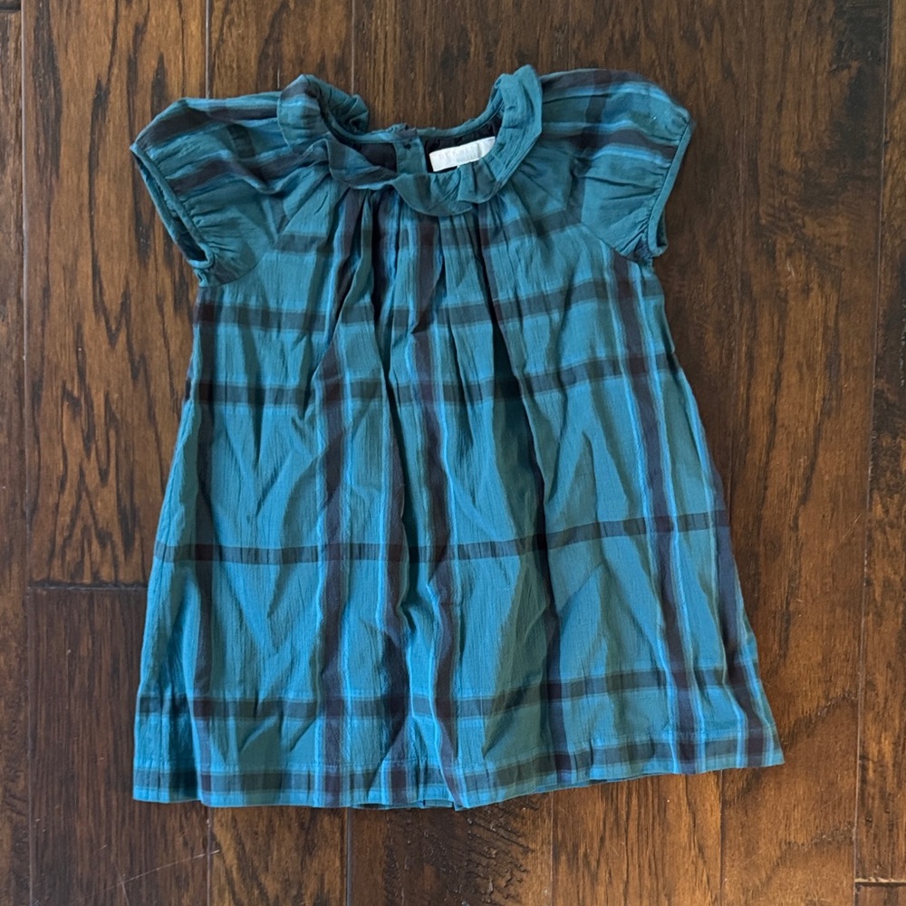 Burberry Teal and Black Dress